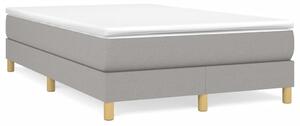 Box spring postel s matrací světle šedá 120x190 cm textil 3269664