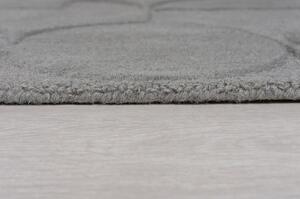 Šedý vlněný kulatý koberec ø 160 cm Gigi - Flair Rugs