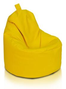 Sedací vak Yoko ekokůže / polyester TiaHome - Tmavo modrá