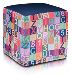 Sedací vak MODERN Cube Amore- plyš 50L