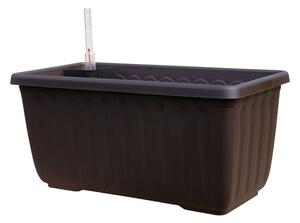 Samozavlažovací truhlík Siesta LUX čokoláda 40 cm
