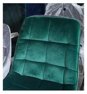 Židle CHIC VELVET černý rám / zelená BLUVEL 78