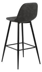 Barová židle Wilma antracit/černá
