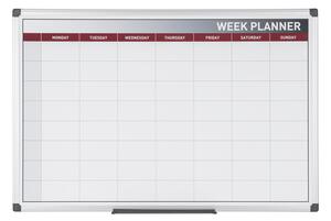 Bi-Office Týdenní plánovací tabule, magnetická, 60x45 cm