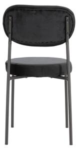 Židle Camile Velvet černá