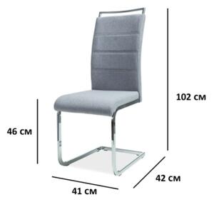 Židle H441 chrom / šedá čalounění 97