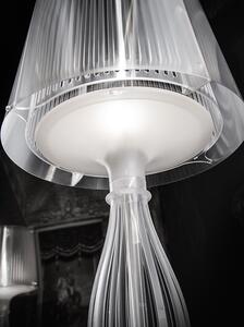Slamp Liza, designová stolní lampa, 1,5W LED + 70W, prizma, výška 70cm