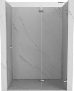 Mexen Lunar sprchové dveře pravé otevírací 130 cm, transparentní, chrom - 834-130-000-01-00-P