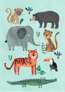 Plakát Wild Animals 50 x 70 cm