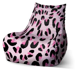 Sedací vak Bean růžový gepard, růžová