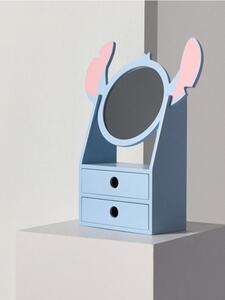 Sinsay - Zrcadlo se zásuvkami na uložení Stitch - světle modrá