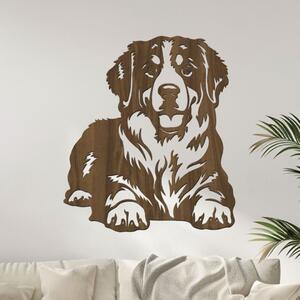 Dřevo života | Dřevěný obraz Bernského salašnického psa | Rozměry (cm): 35x40 | Barva: Ořech
