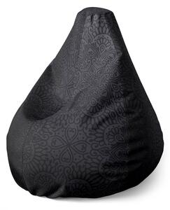 Sedací vak Pear mehendi - dětský, antracit