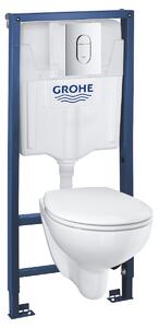 Cenově zvýhodněný závěsný WC set Grohe do lehkých stěn / předstěnová montáž+ WC Grohe Bau Ceramic G394180001