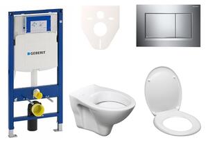 Cenově zvýhodněný závěsný WC set Geberit do lehkých stěn / předstěnová montáž+ WC S-Line S-line Pro 111.300.00.5ND6