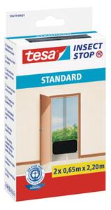 Tesa ® Insect Stop Síť proti hmyzu STANDARD do dveří – antracitová 2× 0,65 m × 2,2 m, 55679-00021-03