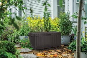Zahradní úložný box KETER Kentwood 350 l - hnědý
