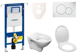 Cenově zvýhodněný závěsný WC set Geberit do lehkých stěn / předstěnová montáž+ WC S-Line S-line Pro 111.355.00.5ND1