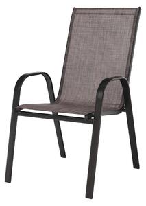 Židle ALDERA, hnědý melír/hnědá