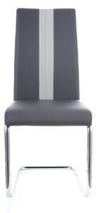 Židle H200 chrom/šedá