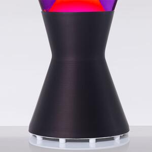 Mathmos Astro Black, originální lávová lampa, matně černá s fialovou tekutinou a červenou lávou, výška 43cm