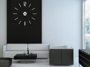 Moderní nástěnné hodiny CARLO WHITE (nalepovací hodiny na stěnu)