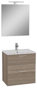 Koupelnová skříňka s umyvadlem zrcadlem a osvětlením Vitra Mia 59x61x39,5 cm cordoba MIASET60C