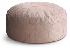 Taburet Circle rose gold, růžová