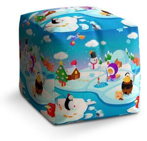 Taburet Cube antarktida, modrá