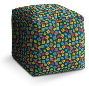 Taburet Cube ABC, barevná