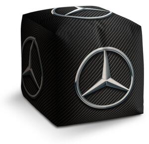 Taburet Cube Carbon, černá