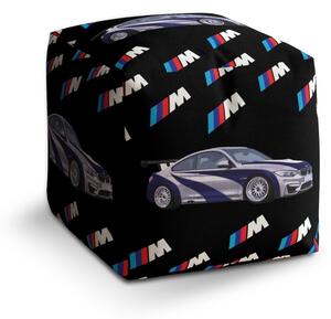 Taburet Cube MPERFORMANCE sportovní auto, černá