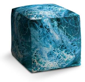 Taburet Cube magická modrá, modrá