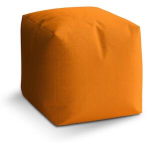 Taburet Cube oranžová, oranžová