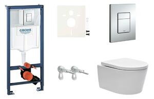 Cenově zvýhodněný závěsný WC set Grohe do lehkých stěn / předstěnová montáž+ WC SAT Brevis SIKOGRS3W0
