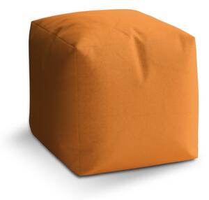 Taburet Cube mandarinková, oranžová