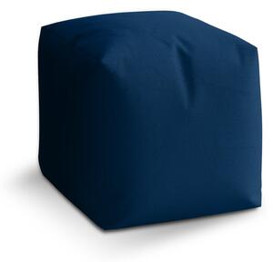 Taburet Cube námořní modrá, tmavě modrá
