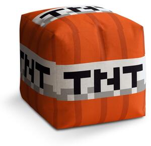 Taburet Cube TNT, červená