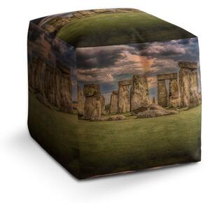 Taburet Cube Stonehenge, barevná