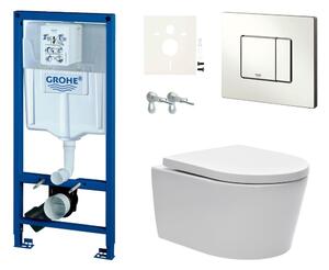Cenově zvýhodněný závěsný WC set Grohe do lehkých stěn / předstěnová montáž+ WC SAT Brevis SIKOGRSBR2S
