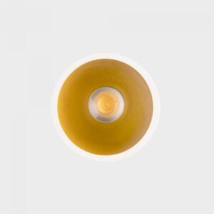 KOHL LIGHTING KOHL-Lighting NOON zapuštěné svítidlo s rámečkem pr.83 mm bílá-zlatá 38° 7 W CRI 80 3000K PHASE CUT