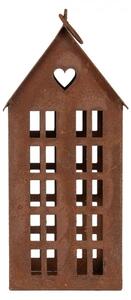 Kovová dekorace vysoký dům Zwemblik – 13x11x30 cm