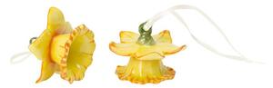 Villeroy & Boch Mini Flower Bells sada 2 ks porcelánových zvonečků, narcisy 14-5487-5522