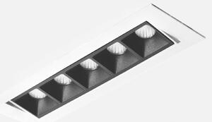 KOHL LIGHTING KOHL-Lighting NSES TILT zapuštěné svítidlo s rámečkem 167x58 mm bílá-černá 10 W CRI 90 4000K Non-Dimm
