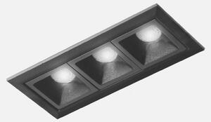 KOHL LIGHTING KOHL-Lighting NSES zapuštěné svítidlo s rámečkem 105x45 mm černá 6 W CRI 90 3000K PUSH