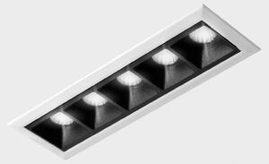 KOHL LIGHTING KOHL-Lighting NSES zapuštěné svítidlo s rámečkem 147x45 mm bílá-černá 10 W CRI 90 4000K PUSH