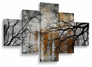 Obraz - Siluety stromů (125x70 cm)