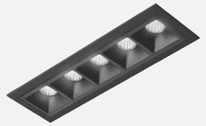 KOHL LIGHTING KOHL-Lighting NSES zapuštěné svítidlo s rámečkem 147x45 mm černá 10 W CRI 90 4000K DALI