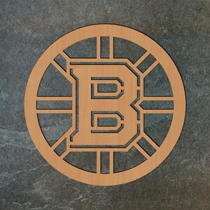 DUBLEZ | Dřevěné logo hokejového týmu - Boston Bruins
