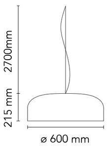 Flos F1371031 Smithfield C, matně černé závěsné svítidlo, 4x70W E27, prům. 60cm
